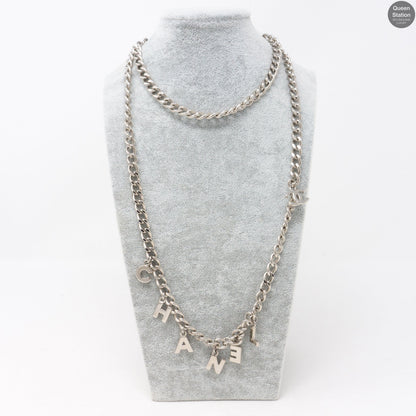 CC Silver Chain Letters Belt & Necklace