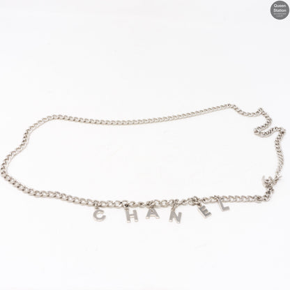 CC Silver Chain Letters Belt & Necklace
