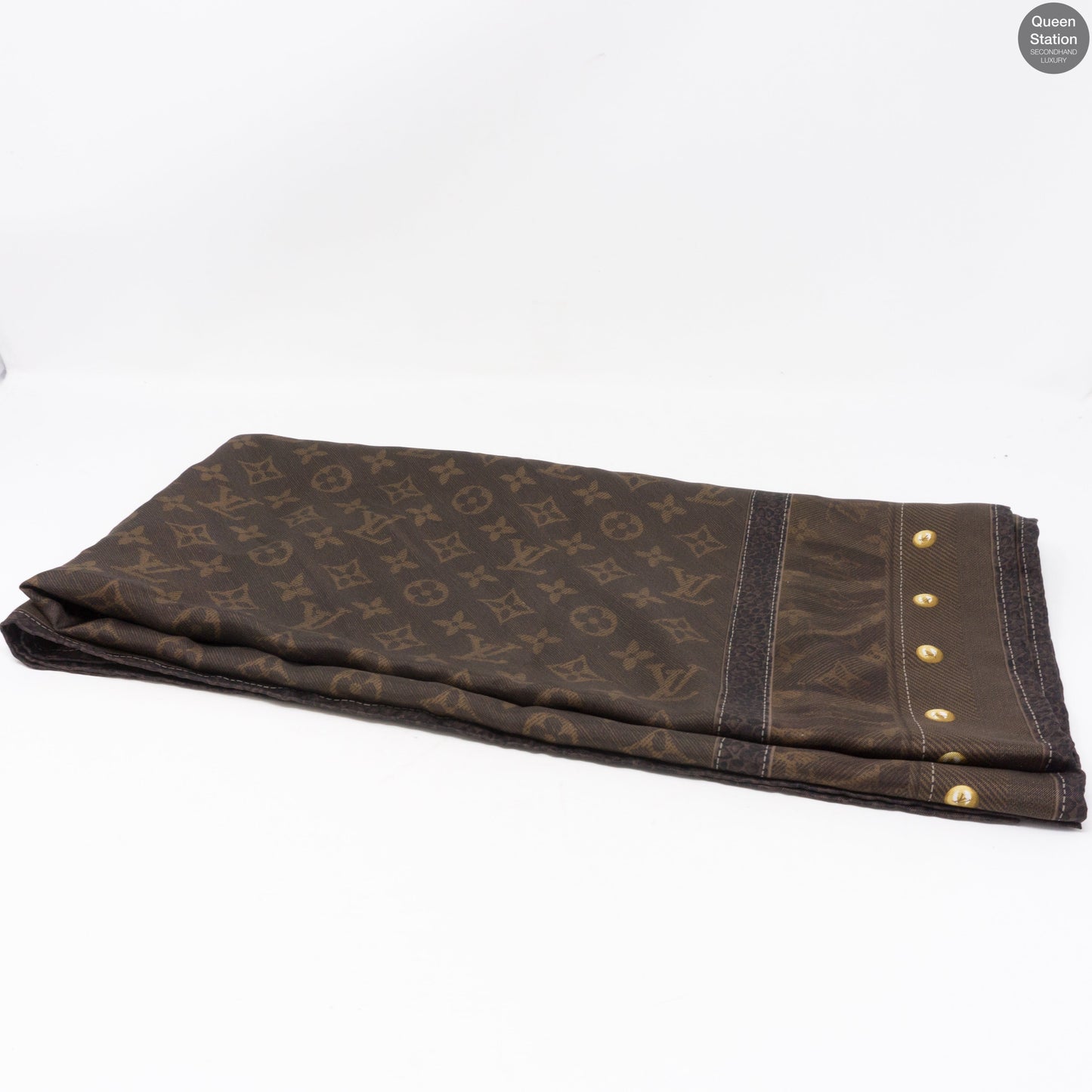Louis-vuitton Monogram Silk Square Brown