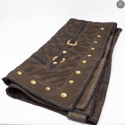 Louis-vuitton Monogram Silk Square Brown