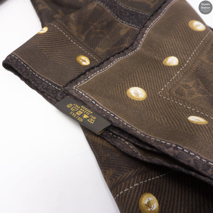 Louis-vuitton Monogram Silk Square Brown