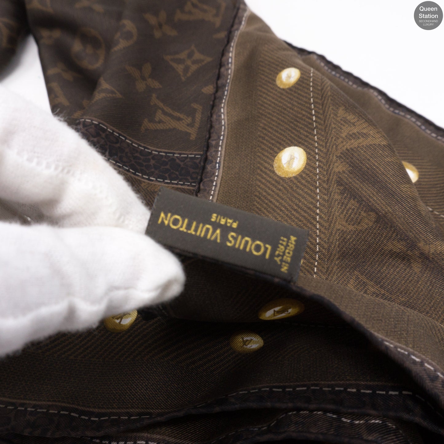 Louis-vuitton Monogram Silk Square Brown