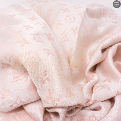 Louis-vuitton Rose Monogram Denim Shawl