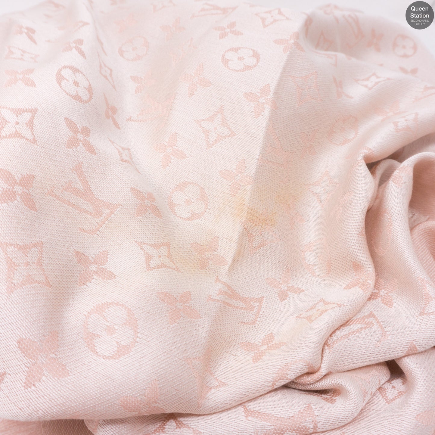 Louis-vuitton Rose Monogram Denim Shawl