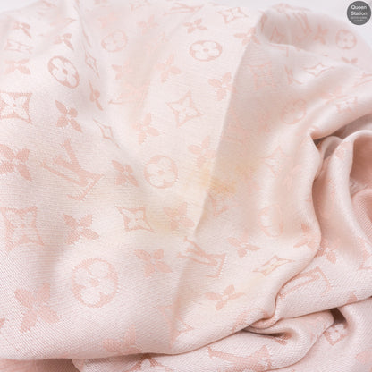 Louis-vuitton Rose Monogram Denim Shawl