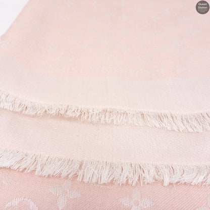 Louis-vuitton Rose Monogram Denim Shawl