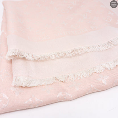 Louis-vuitton Rose Monogram Denim Shawl
