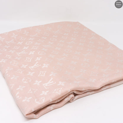 Louis-vuitton Rose Monogram Denim Shawl