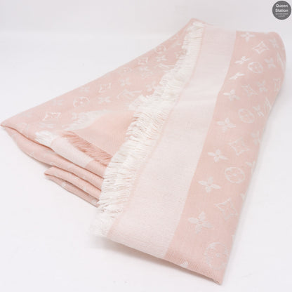 Louis-vuitton Rose Monogram Denim Shawl