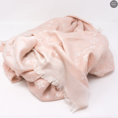 Louis-vuitton Rose Monogram Denim Shawl