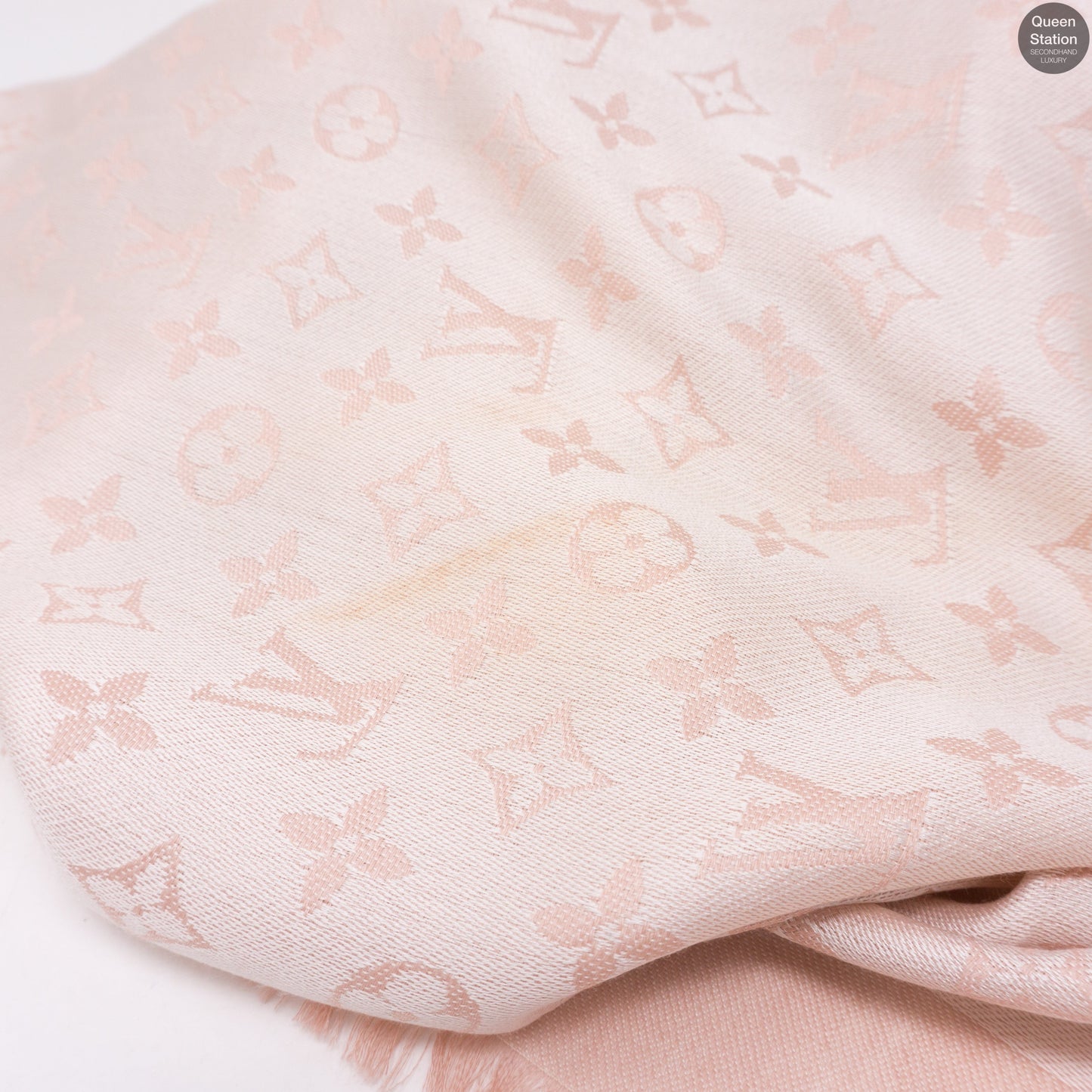 Louis-vuitton Rose Monogram Denim Shawl