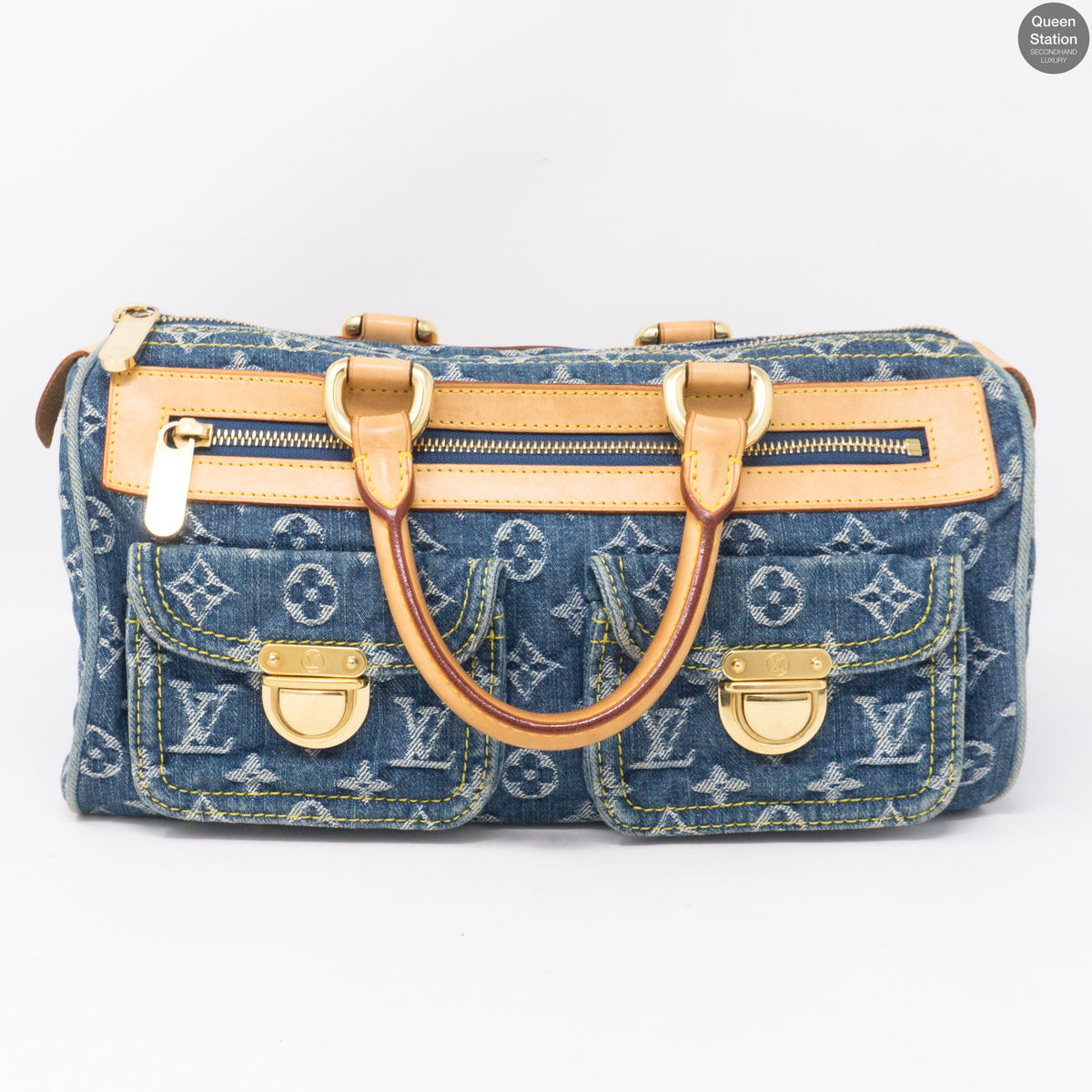 Louis-vuitton Neo Speedy Blue Denim Monogram