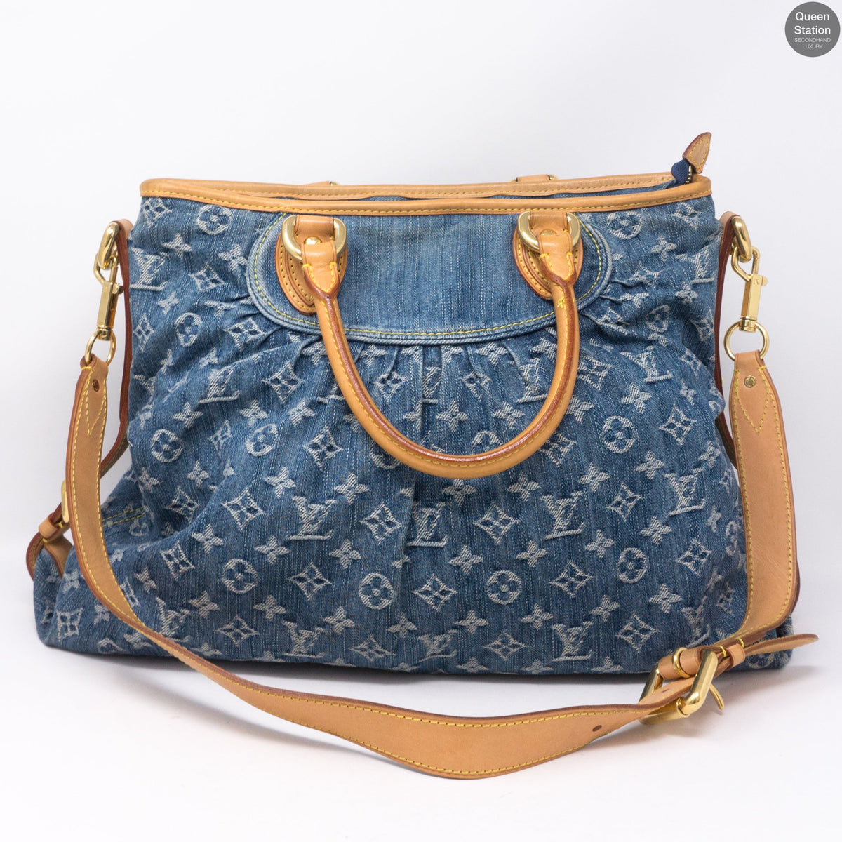 Louis-vuitton Neo Cabby GM Blue Denim