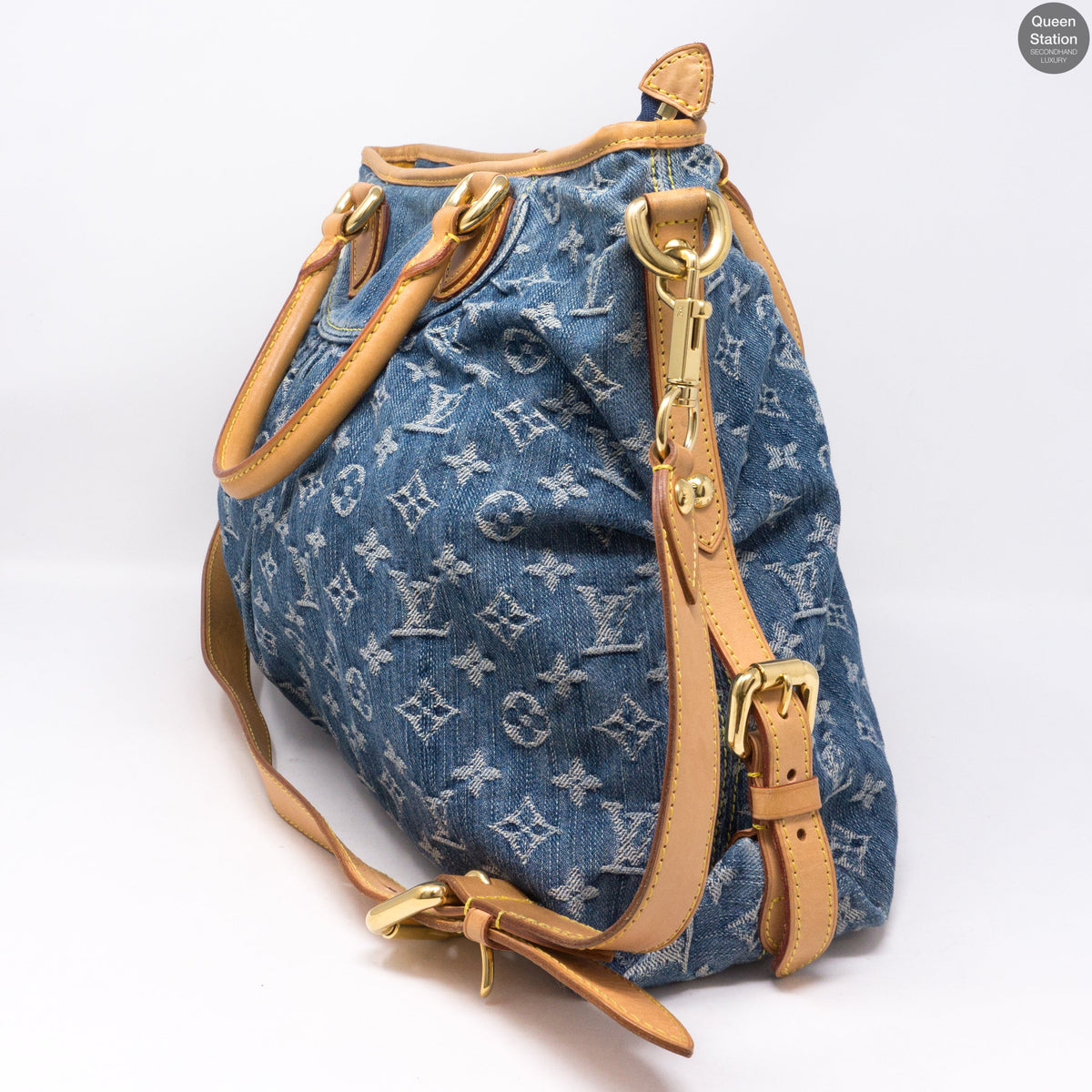 Louis-vuitton Neo Cabby GM Blue Denim