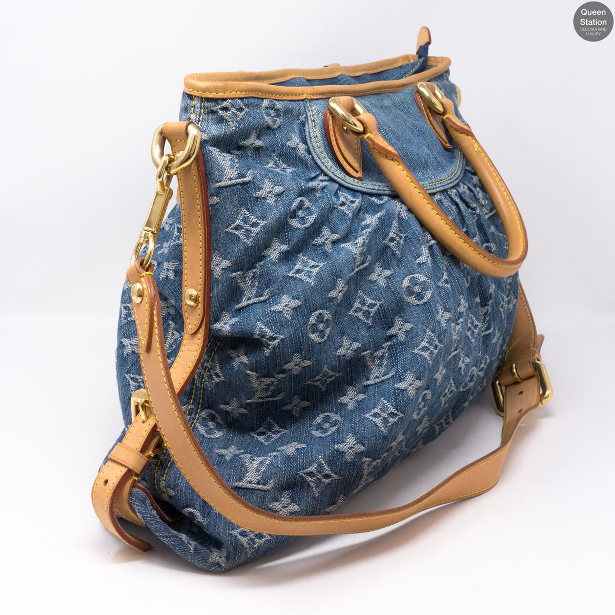 Louis-vuitton Neo Cabby GM Blue Denim