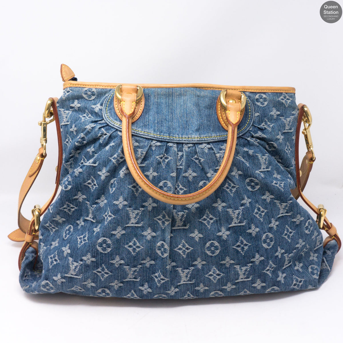 Louis-vuitton Neo Cabby GM Blue Denim