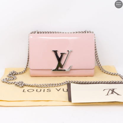 Louis-vuitton Chain Louise MM Pink Vernis