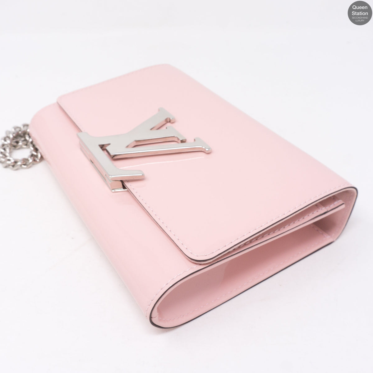 Louis-vuitton Chain Louise MM Pink Vernis