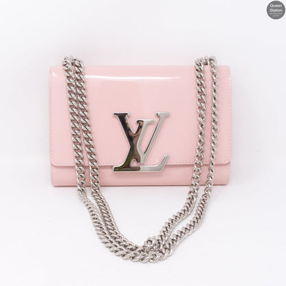 Louis-vuitton Chain Louise MM Pink Vernis
