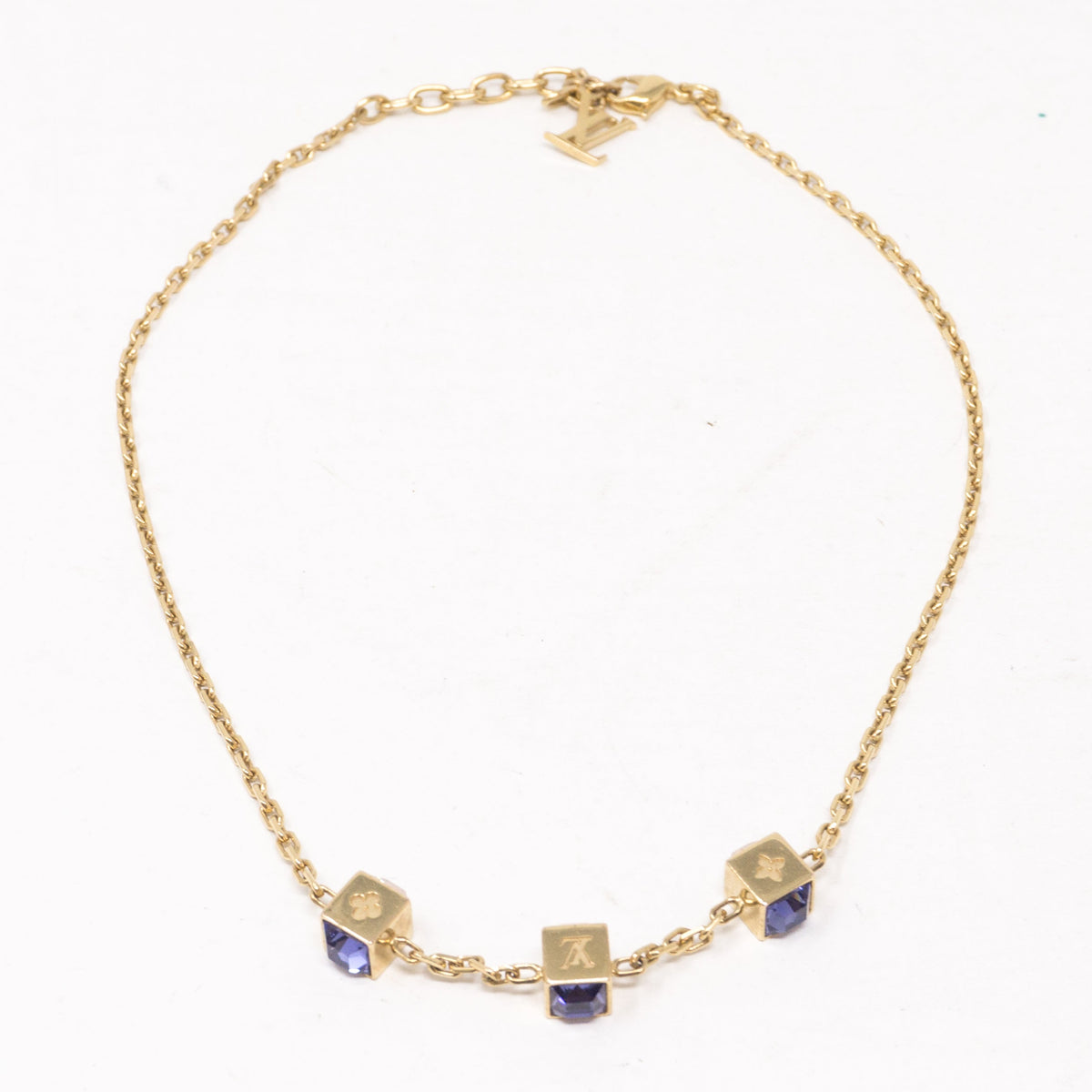 Louis-vuitton Swarovski Crystal Gamble Necklace