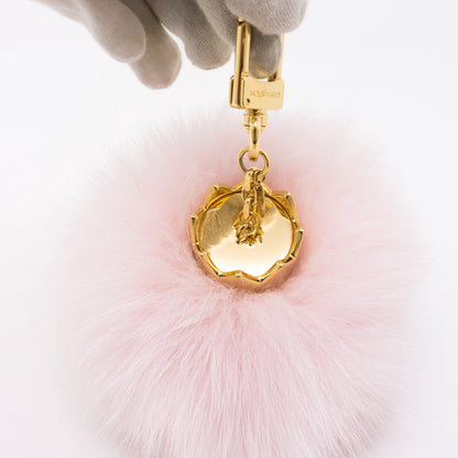 Louis-vuitton Fuzzy Bubble Bag Charm Light Pink