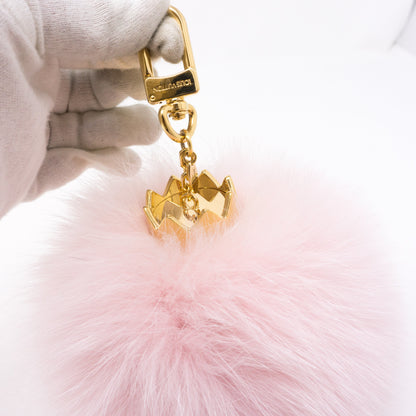 Louis-vuitton Fuzzy Bubble Bag Charm Light Pink