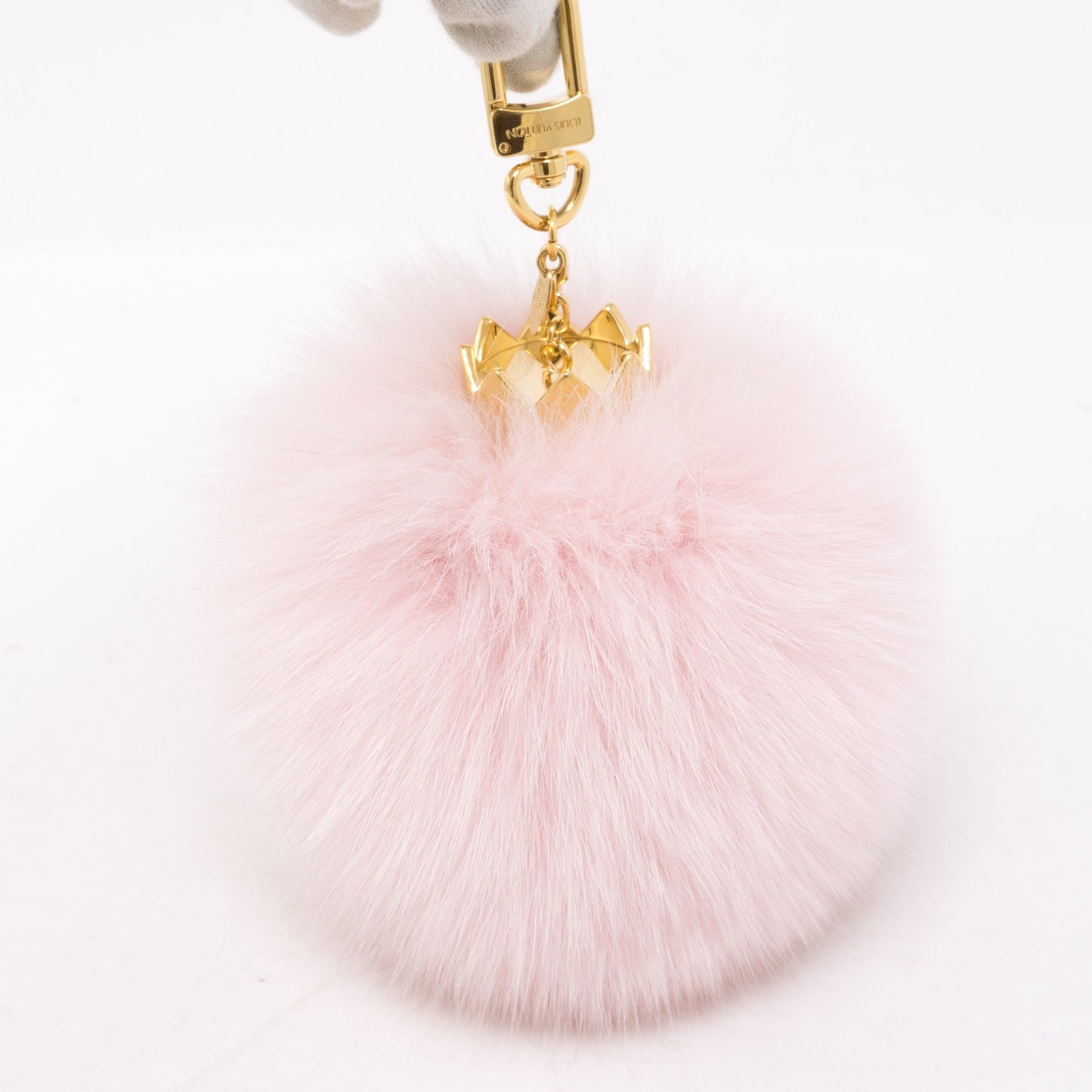 Louis-vuitton Fuzzy Bubble Bag Charm Light Pink