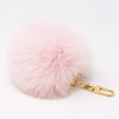 Louis-vuitton Fuzzy Bubble Bag Charm Light Pink