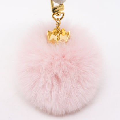 Louis-vuitton Fuzzy Bubble Bag Charm Light Pink