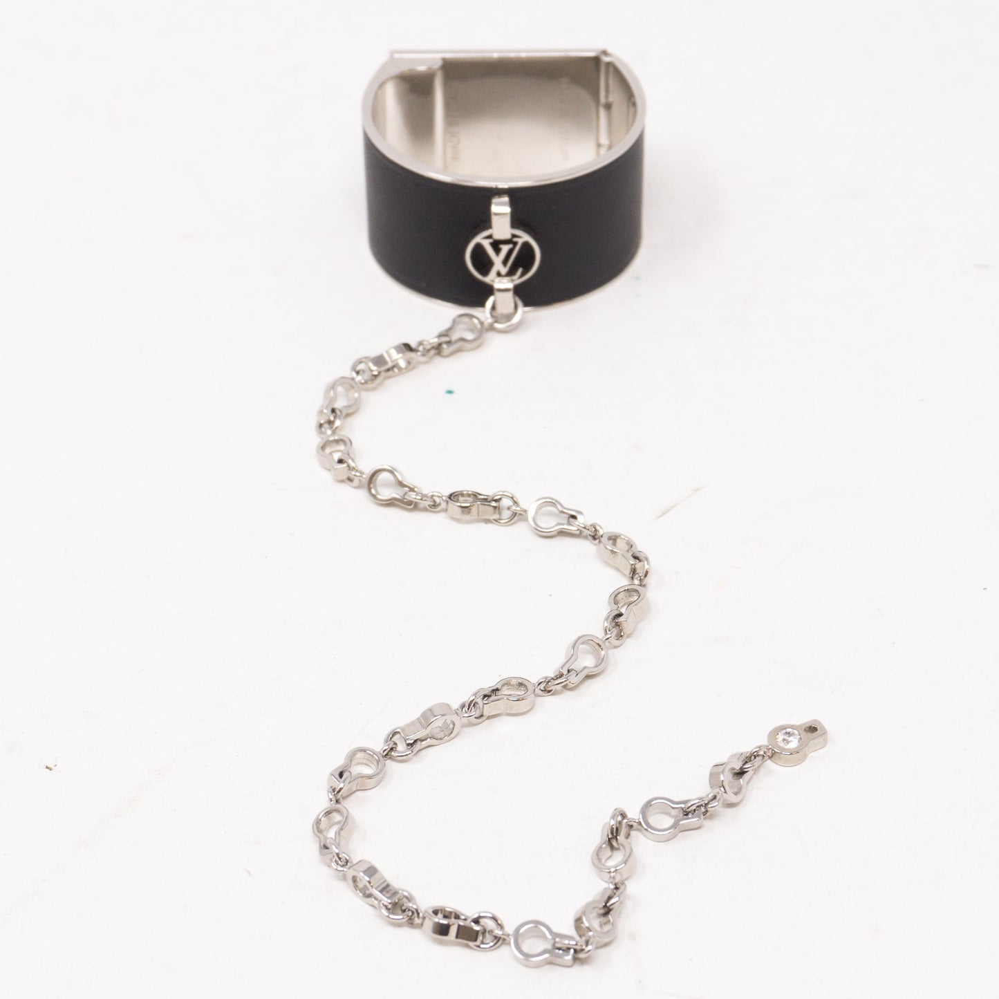 Louis-vuitton Black Silver Scarf Ring