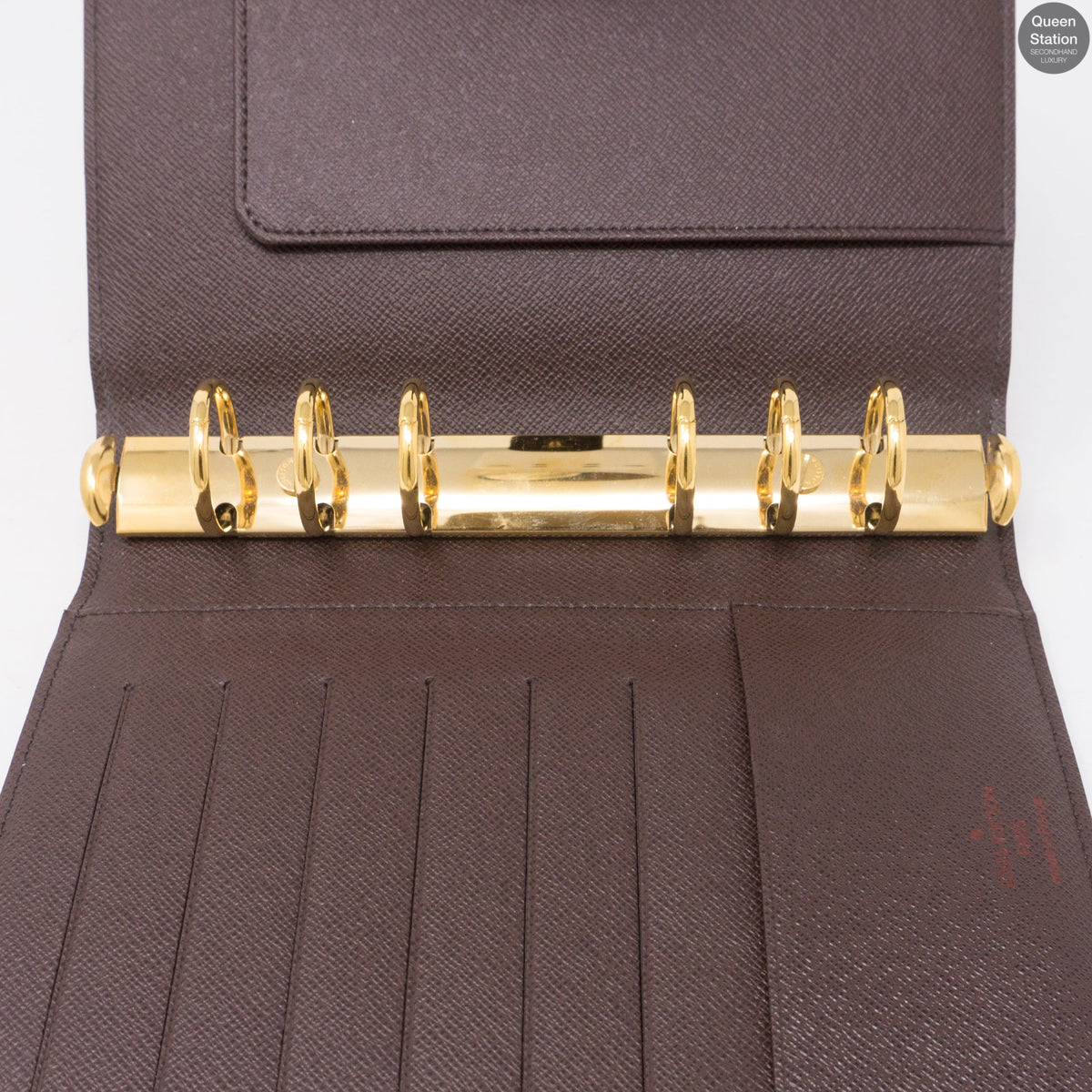 Louis-vuitton Medium Ring Agenda Cover Damier Ebene