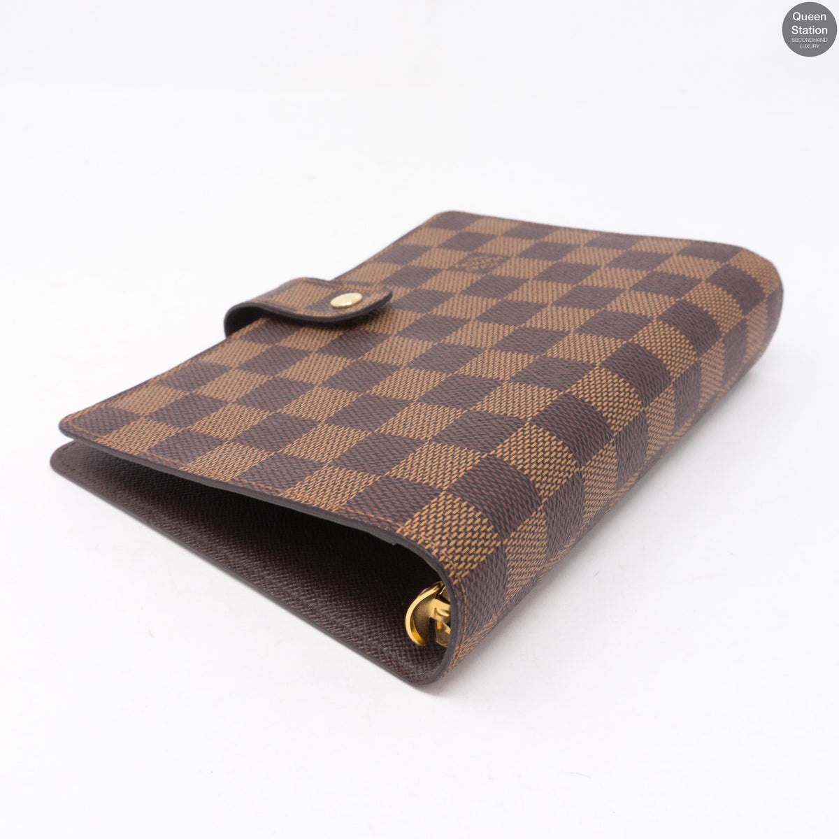 Louis-vuitton Medium Ring Agenda Cover Damier Ebene