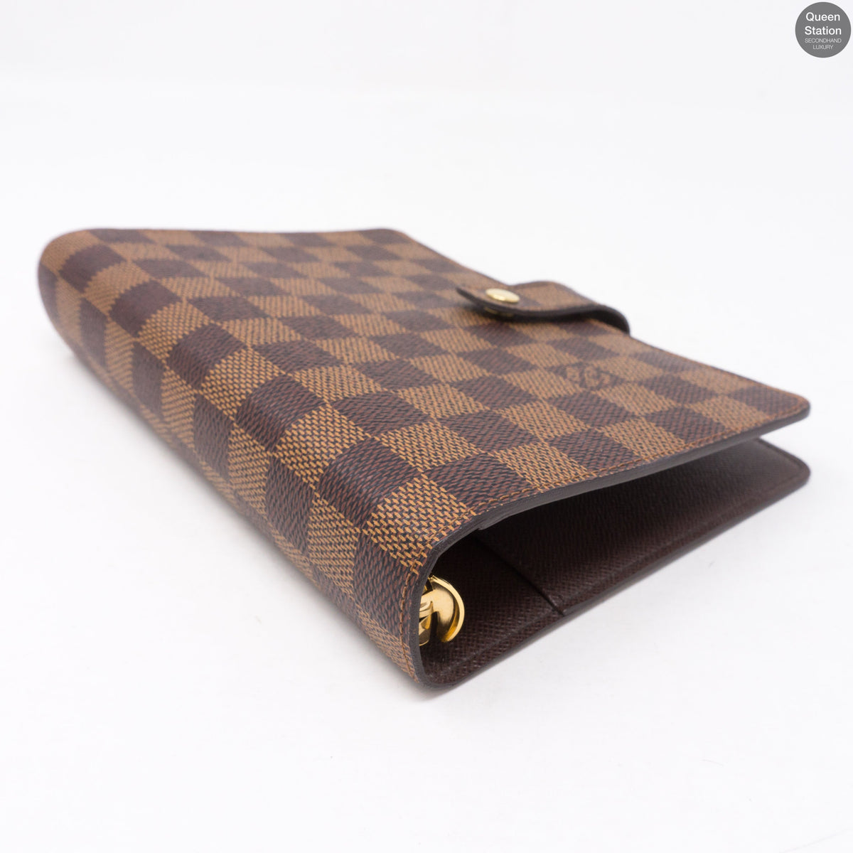 Louis-vuitton Medium Ring Agenda Cover Damier Ebene