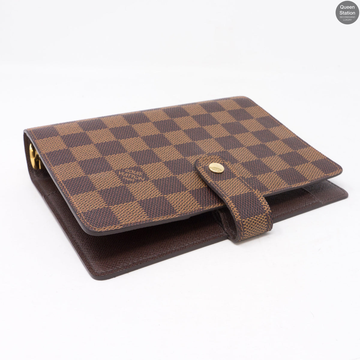 Louis-vuitton Medium Ring Agenda Cover Damier Ebene