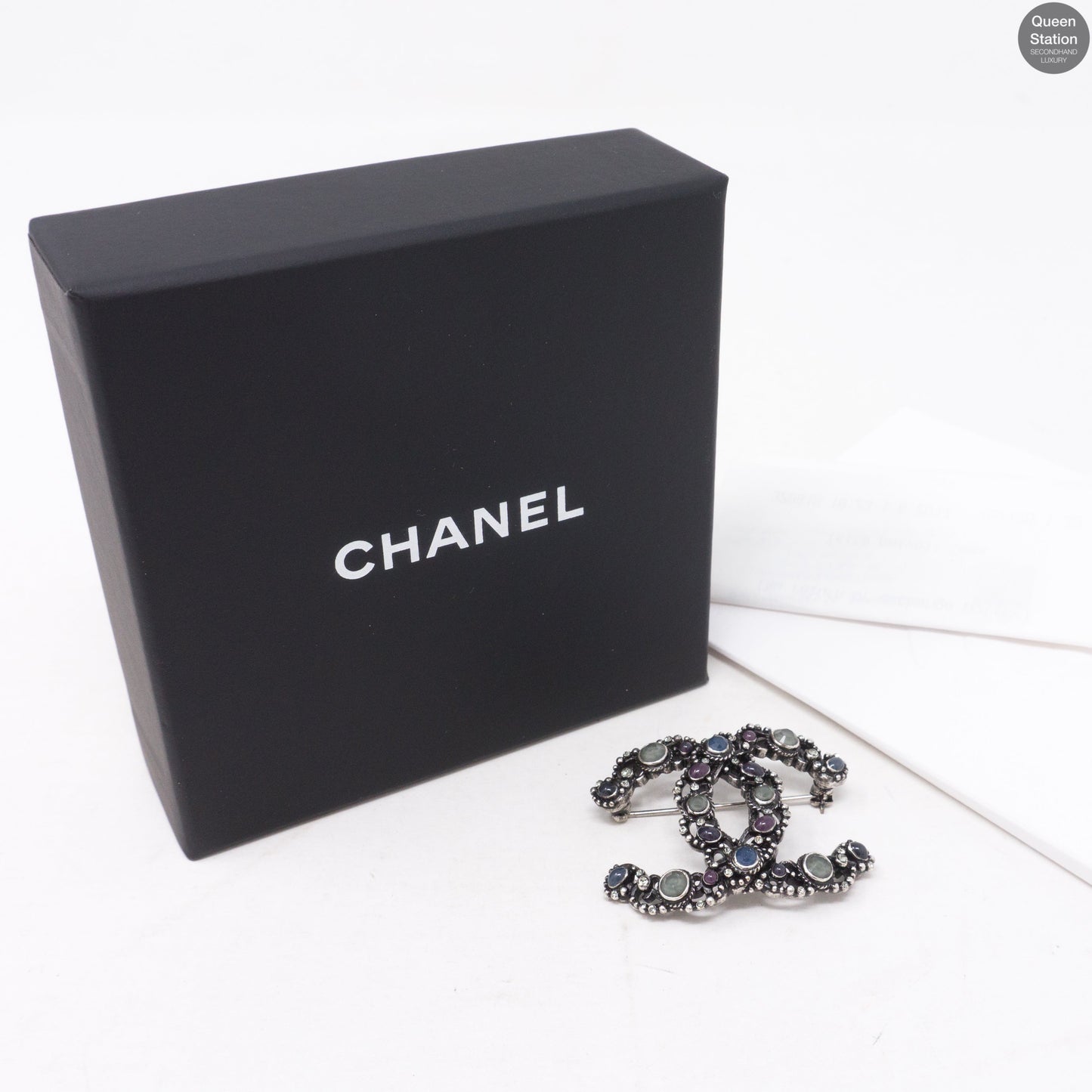 CC Brooch Ruthenium