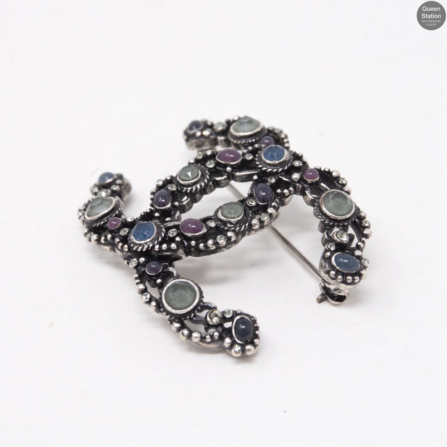 CC Brooch Ruthenium
