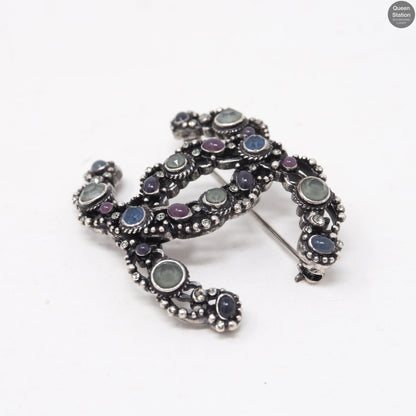 CC Brooch Ruthenium
