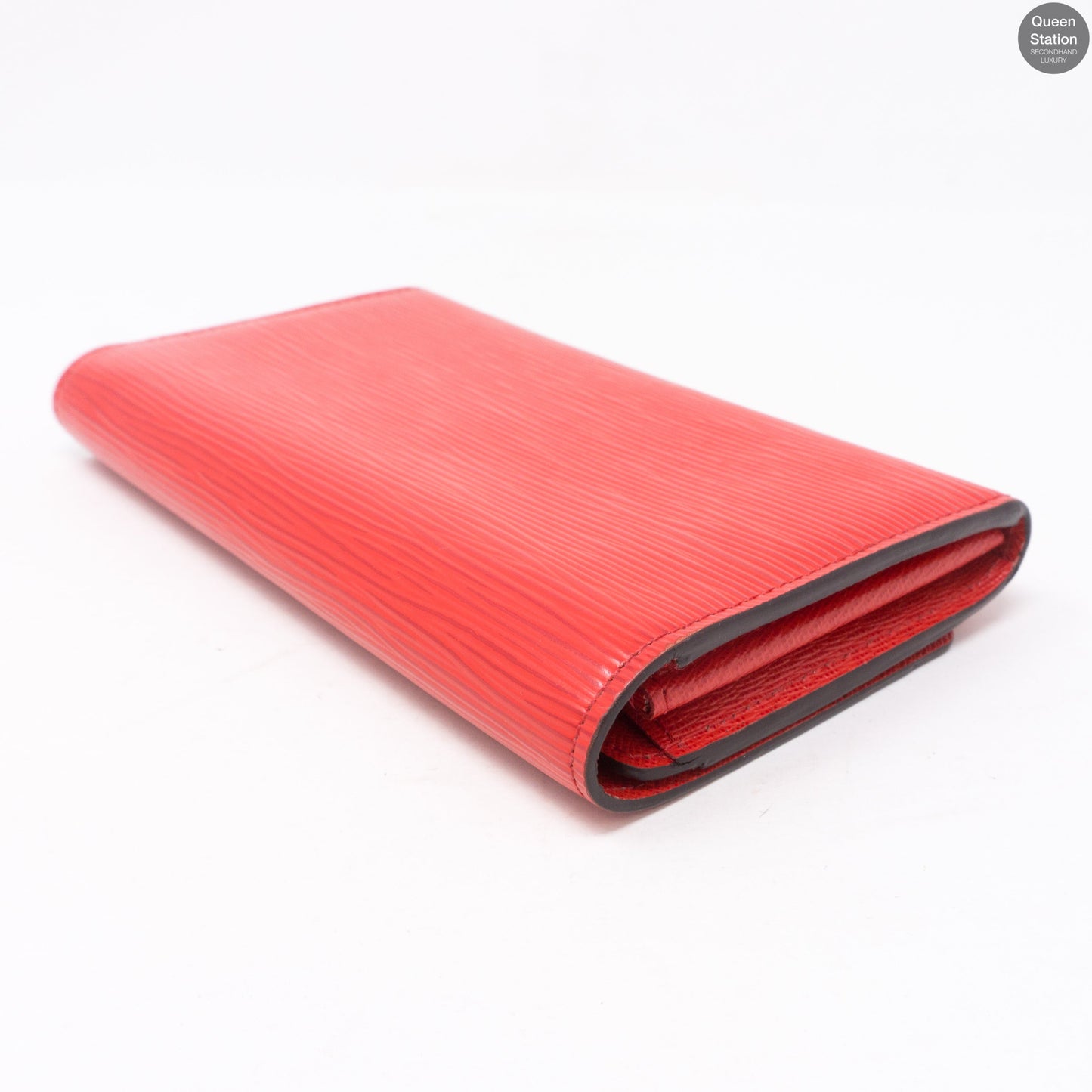 Louis-vuitton Louise Wallet Red Epi Leather