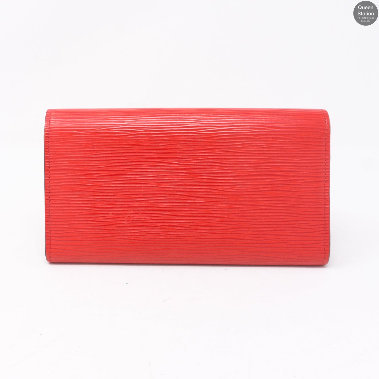 Louis-vuitton Louise Wallet Red Epi Leather