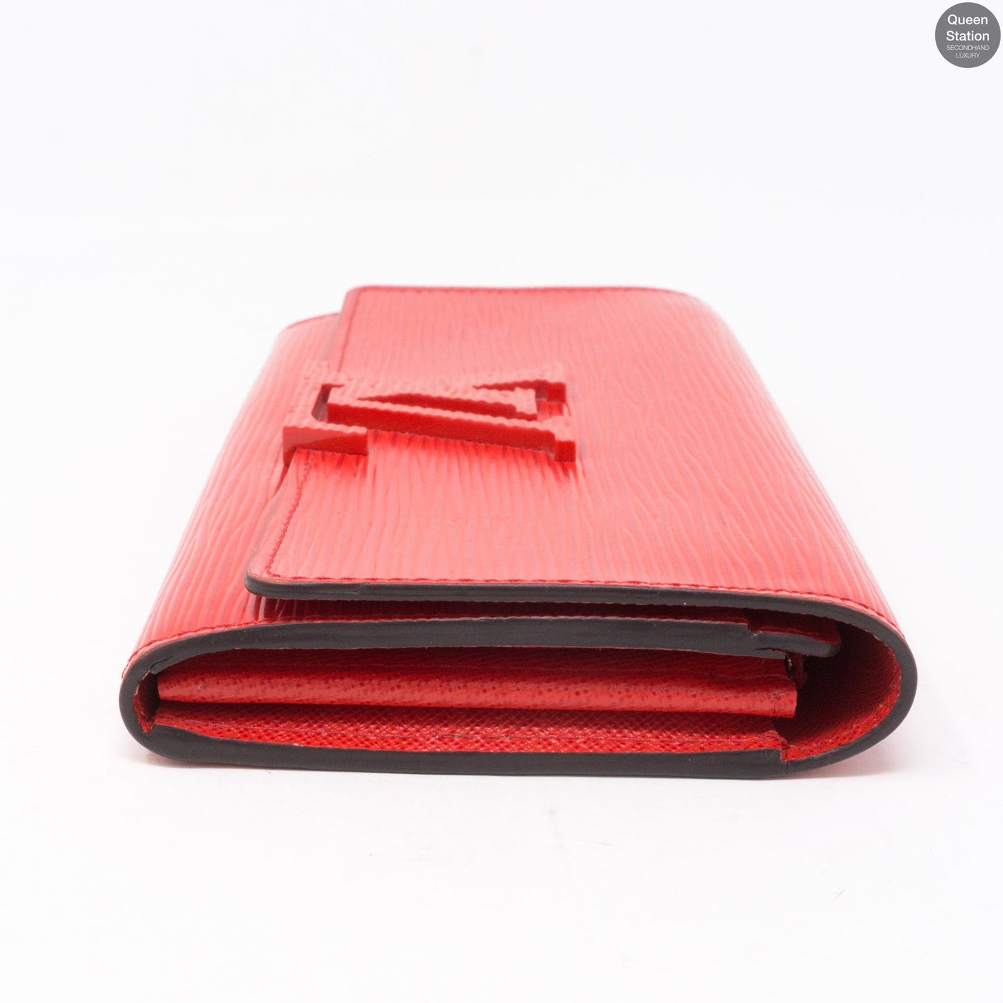 Louis-vuitton Louise Wallet Red Epi Leather