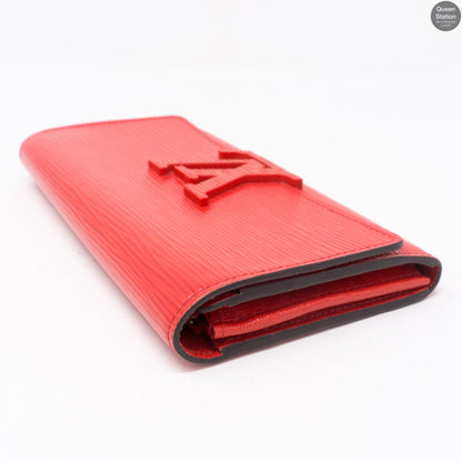 Louis-vuitton Louise Wallet Red Epi Leather