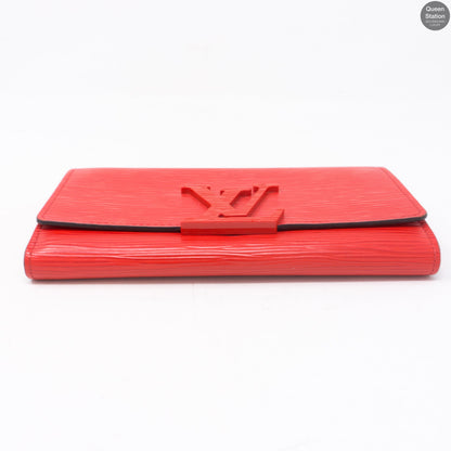 Louis-vuitton Louise Wallet Red Epi Leather