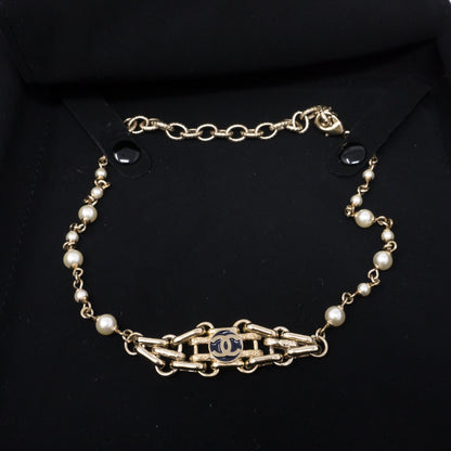 Pearl Chain Choker Necklace