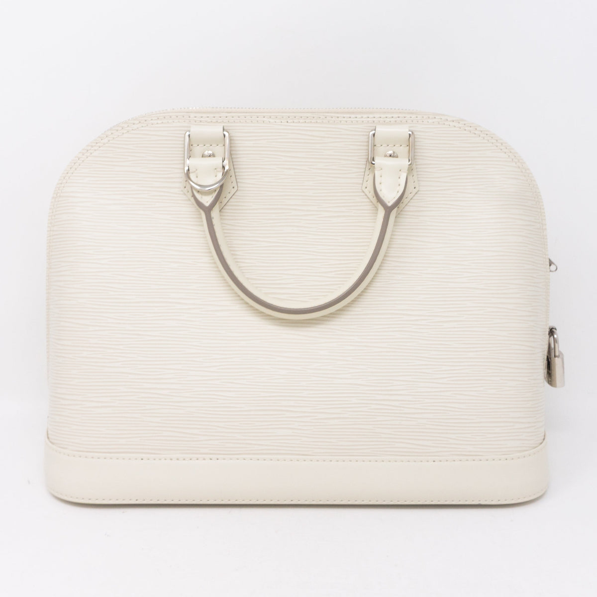 Louis-vuitton Alma PM White Epi Leather