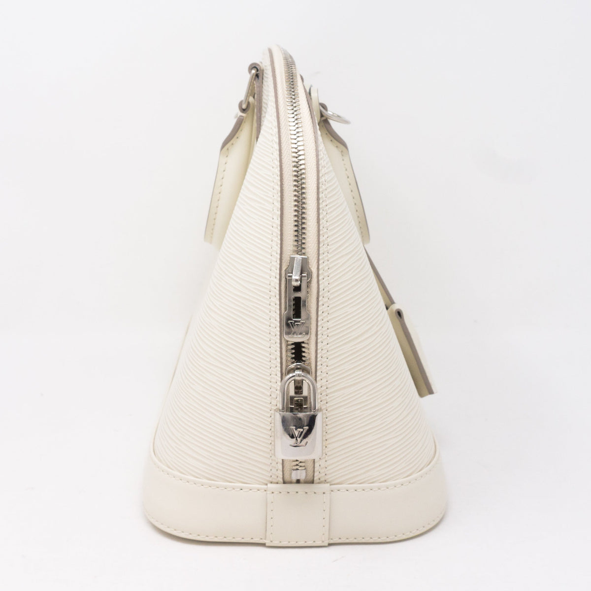 Louis-vuitton Alma PM White Epi Leather