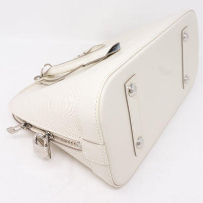 Louis-vuitton Alma PM White Epi Leather