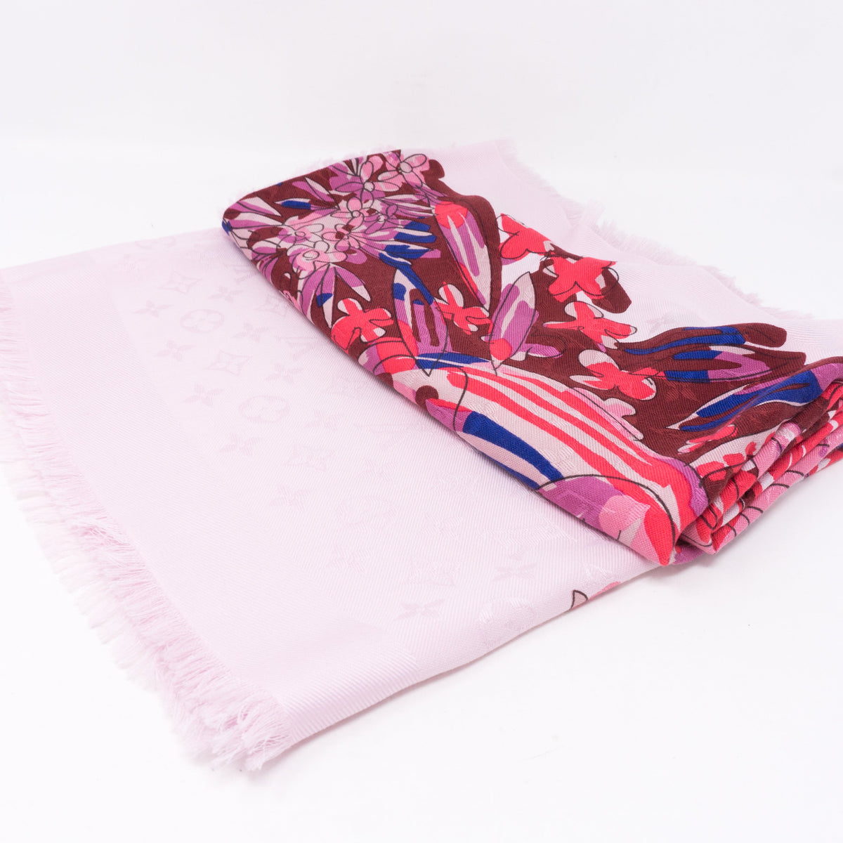 Louis-vuitton Monogram Shawl Devorgram Pink