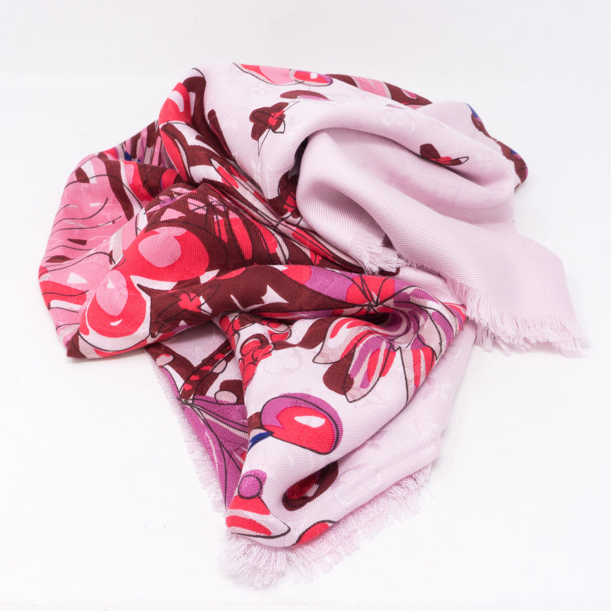 Louis-vuitton Monogram Shawl Devorgram Pink