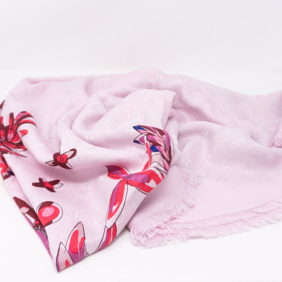 Louis-vuitton Monogram Shawl Devorgram Pink
