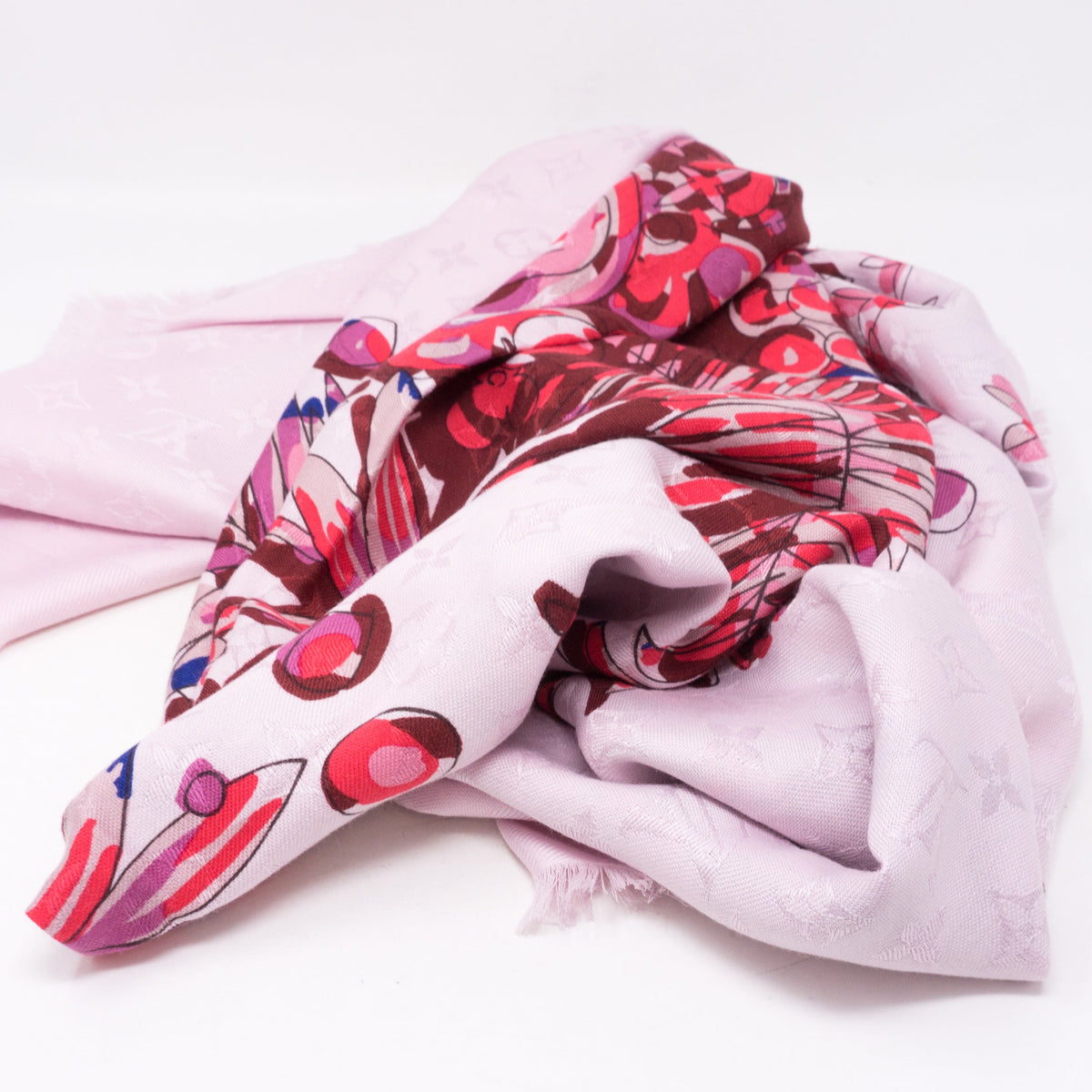 Louis-vuitton Monogram Shawl Devorgram Pink